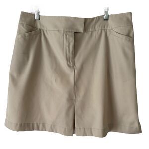Tail White Label Khaki Golf Skort Women’s Size 14 Modest Minimalist Skirt
